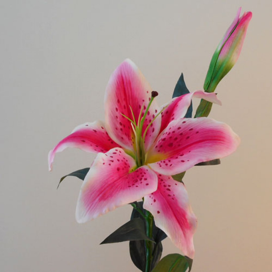 Real Touch Stargazer Lily Pink 88cm | Artificial Flowers